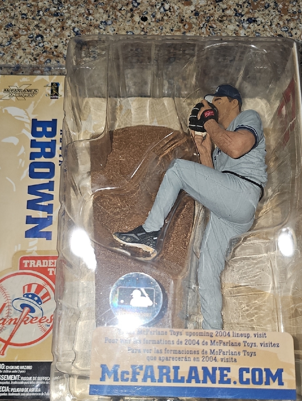 McFarlane NWT MLB Pitcher Figure - Gray Uniform